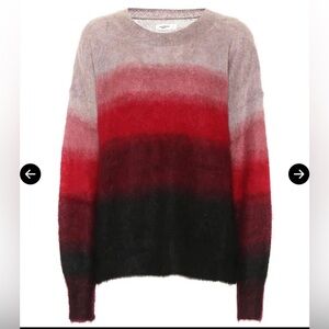 ISABEL MARANT ÉTOILE 
Drussell Striped Mohair And Wool-Blend Sweater SIZE 34/2